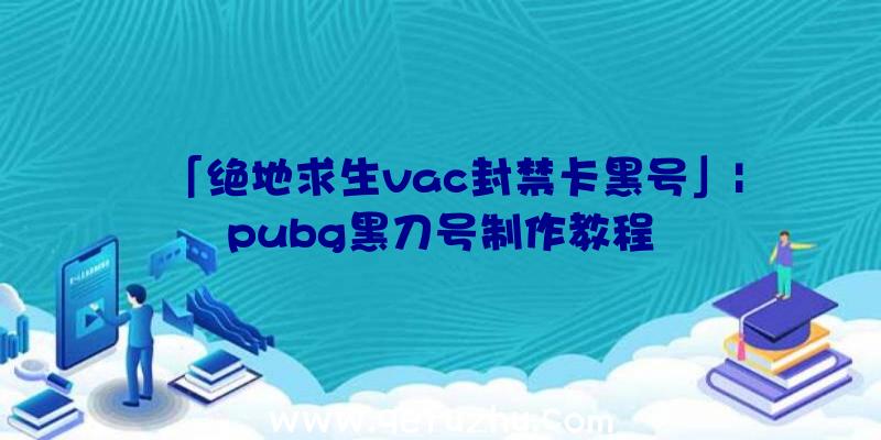 「绝地求生vac封禁卡黑号」|pubg黑刀号制作教程